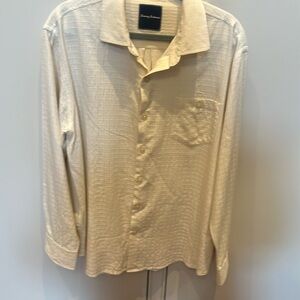 Tommy Bahama silk cotton shirt size L